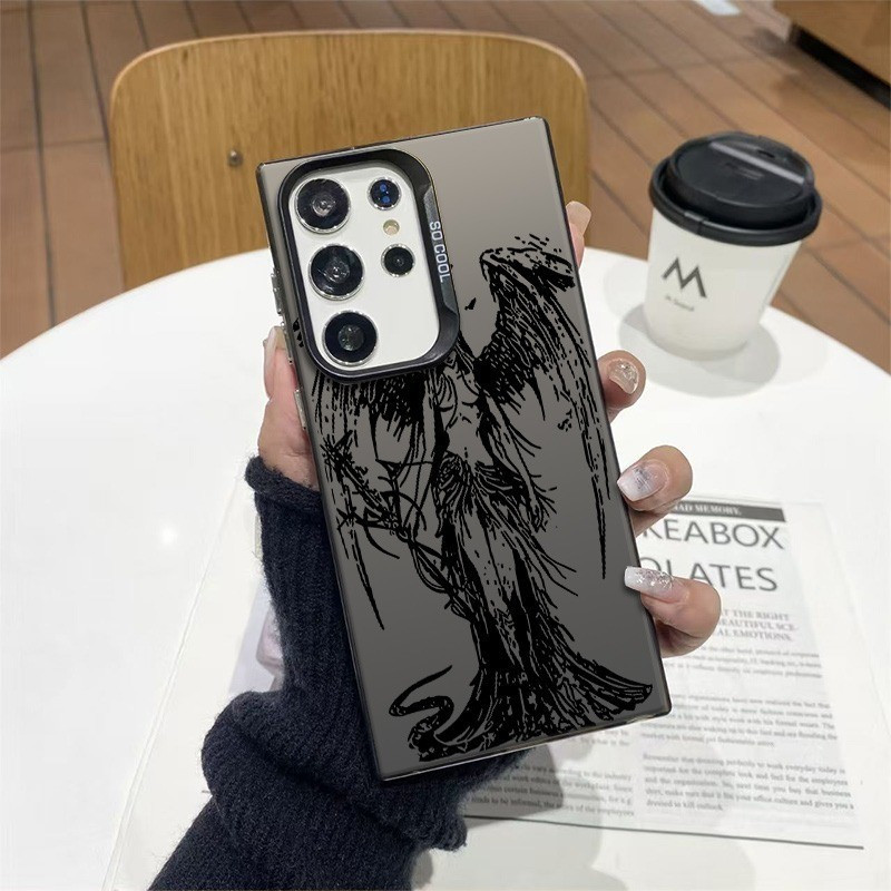 เคสโทรศัพท์ Fallen Angel เข้ากันได้กับ Samsung A05S, A15, A25, A35, A55, S22ULTRA, S23FE, S24ULTRA, 
