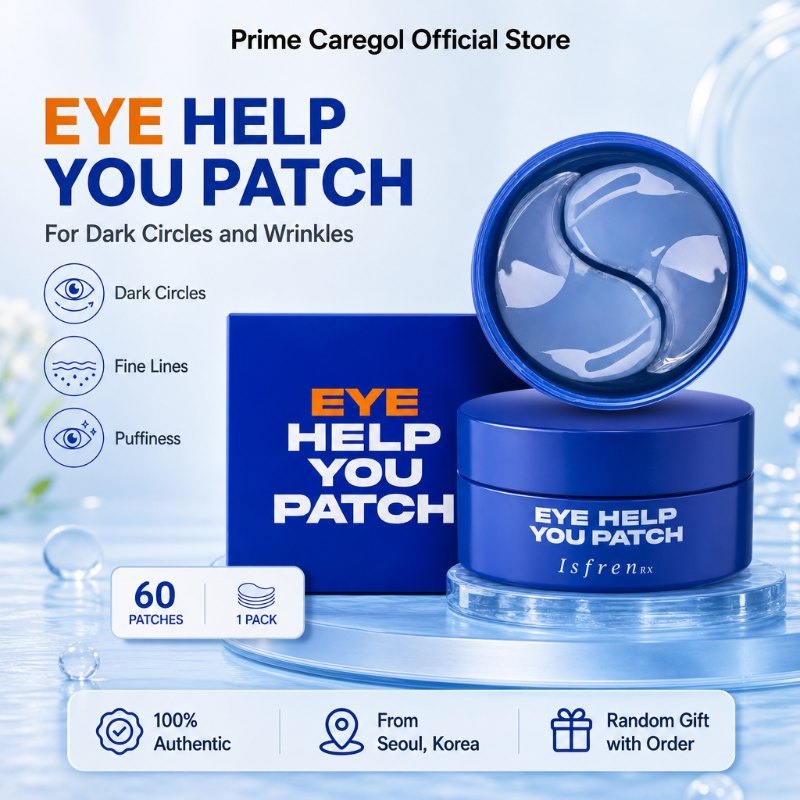 Ispre Eye Help You Eye Patch สําหรับความหมองคล้ําและริ้วรอย, 60ea, 1 แพ็ค | สกินแคร์เกาหลี เดลี่ โอล