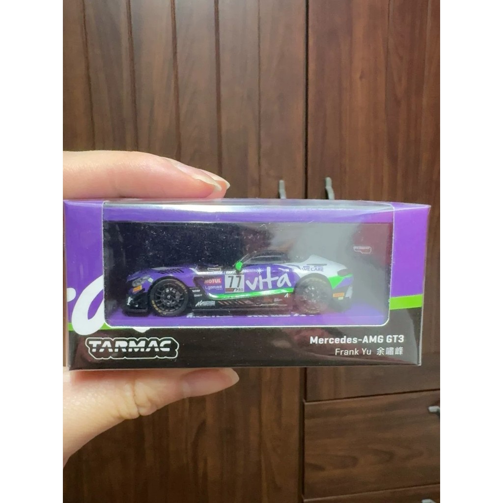 [สต๊อกพร้อม] TARMAC WORKS+Vita Distilled Water Co-Branded+Mercedes-Benz AMG GT3+No. 77 รถแข่ง + 1: 6