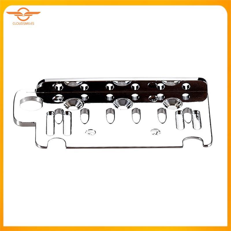 [CloudsMiles.th] Universal สําหรับกีตาร์ไฟฟ้า 6-String Tremolo Bridge Assembly Chrome Plate System Bridge