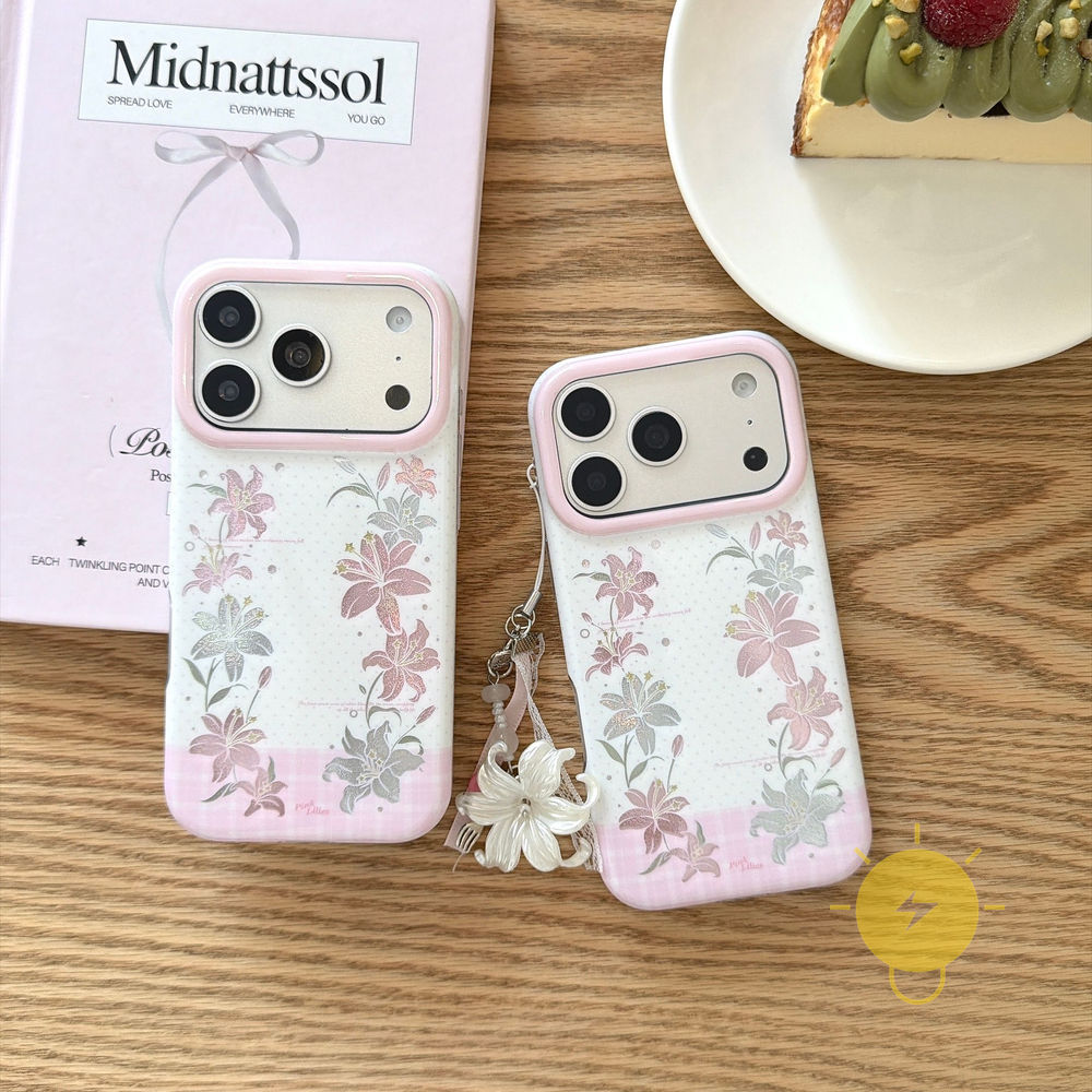For เคสไอโฟน TPU Chain Water Ripple Lily Water Ripple เคส Phone Case For iPhone 17 Pro Max 16 15 Cov