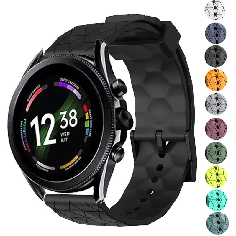 สายซิลิโคนสําหรับ Fossil gen 6 44 มม.Gen6 Wellness Edition/Gen 5 5e สมาร์ทนาฬิกาสําหรับ Fossil ผู้ชา