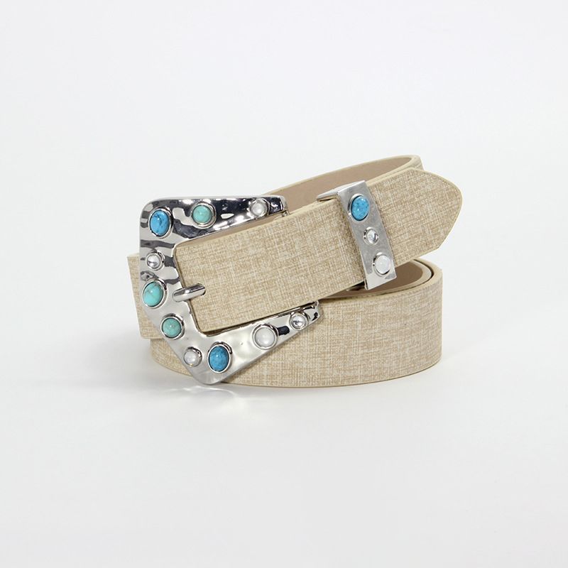 Vintage Vintage Vintage Belt Niche Belt American Retro Art Style Ladies Decorative Belt All-Match ทน