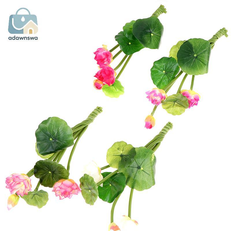 ADAWA Lotus จําลองประดิษฐ์ดอกไม้ Water Lily Micro ภูมิทัศน์พืชตกแต่งบ้าน MY