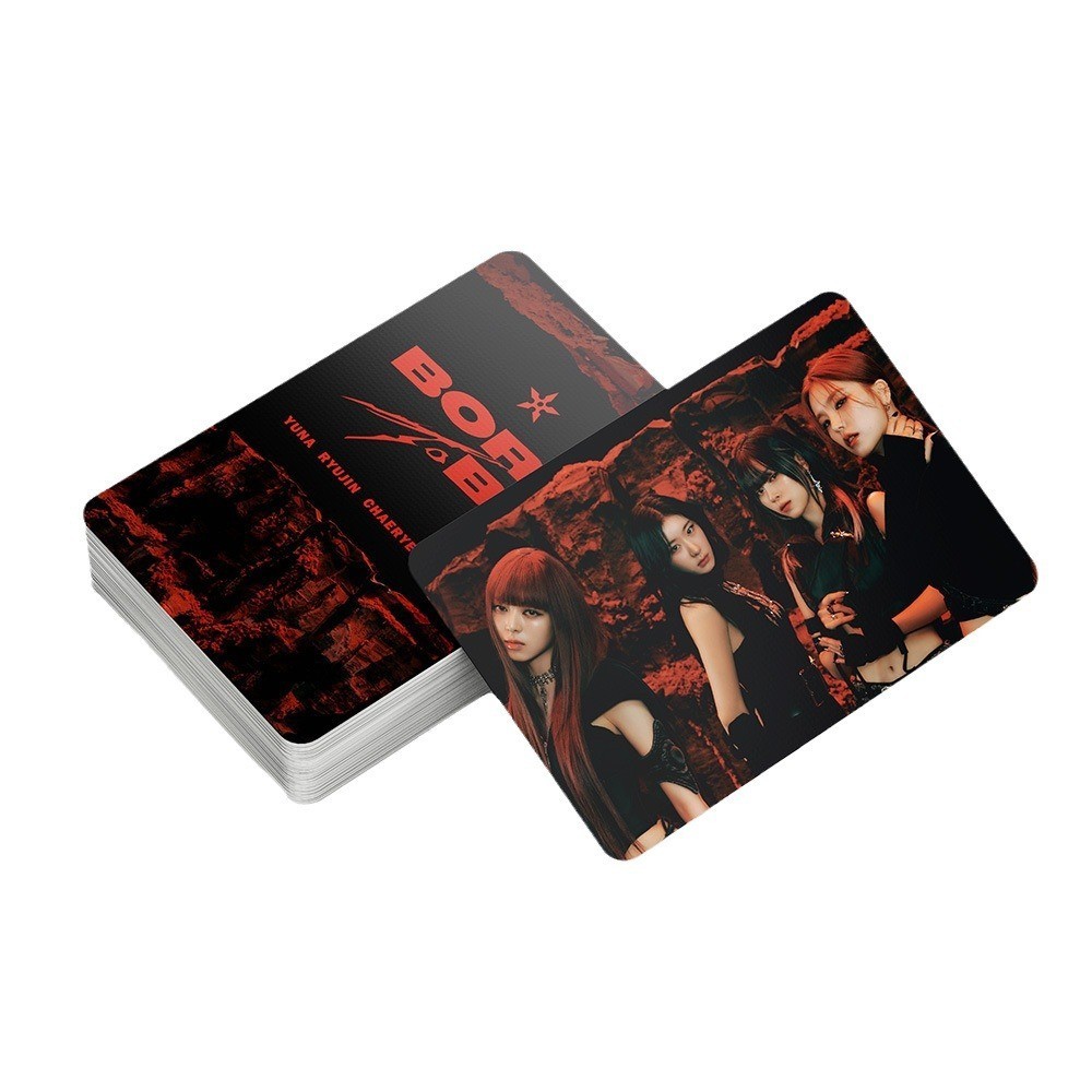 55 ITZY อัลบั้มใหม่ BORN TO BE สนับสนุนสินค้าการ์ด LOMO Shin Liuzhen Li Cai การ์ดรูปถ่ายคอปก