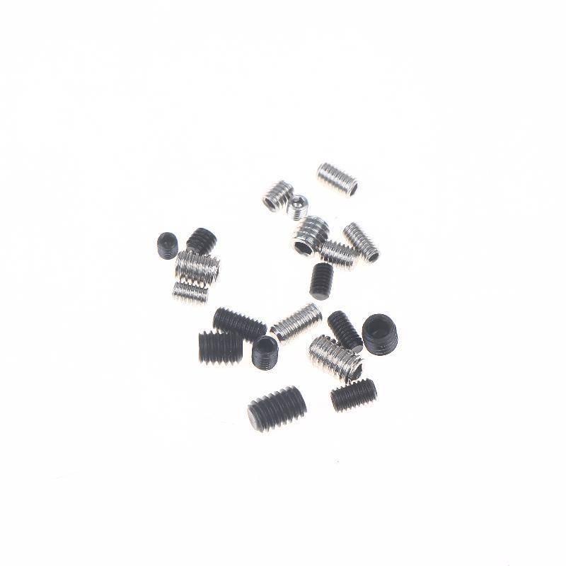 Gent 500pcs M2.5 M3 M4 DIN913 304 สแตนเลส Hex หกเหลี่ยม Soet Allen แบนจุด Grub Bolt ชุดสกรูชุดกล่อง 