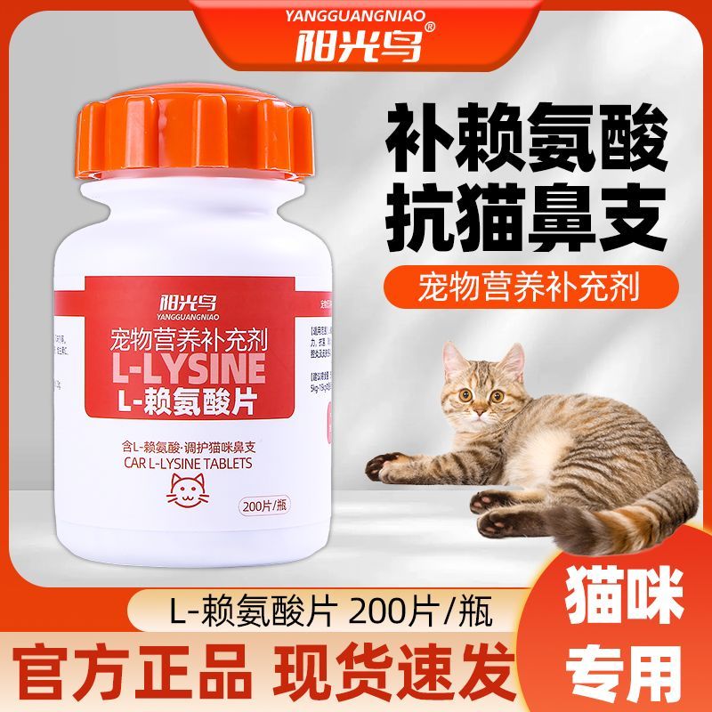 Cat Nose Branch Lysine Cat Amino Amino Amino พิเศษเย็น Sneezing จมูกไหลน้ําตาโภชนาการอาหารเสริมวิตาม