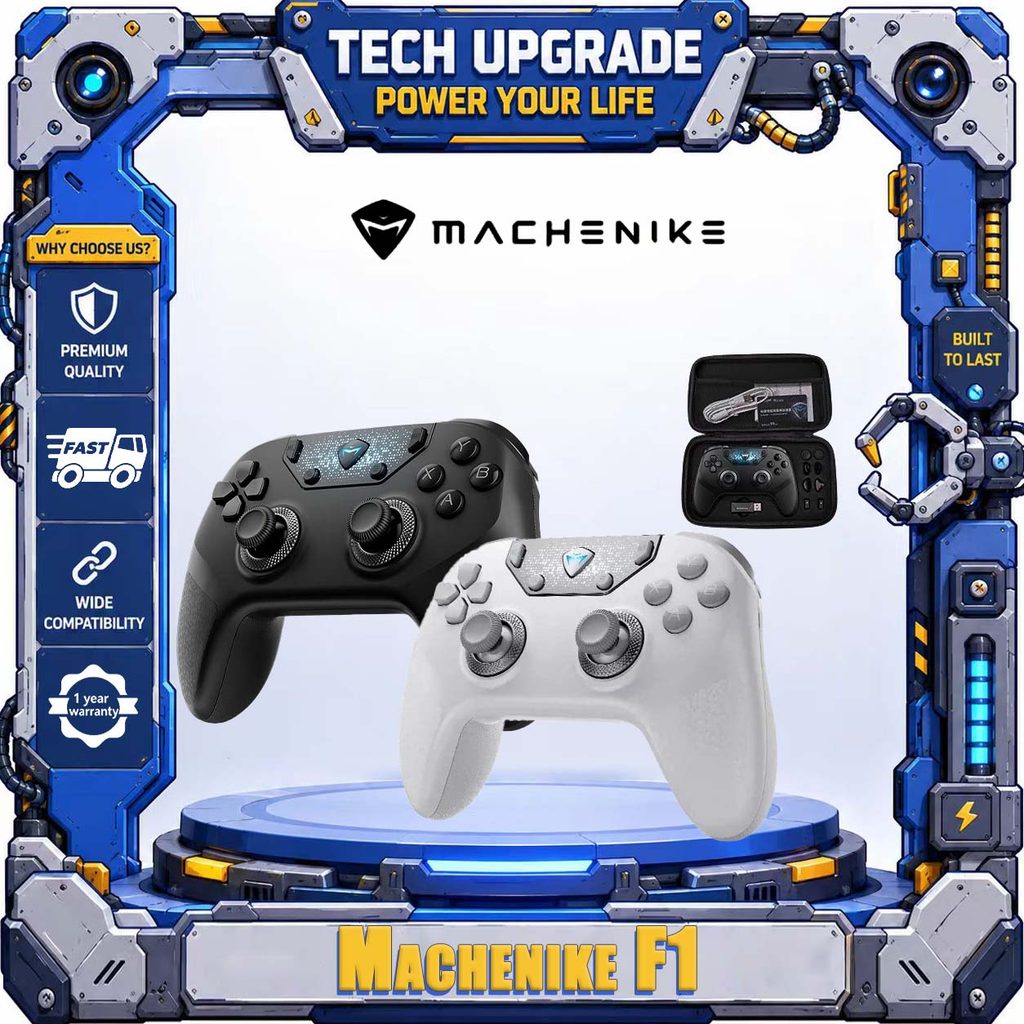 Machenike F1 Hot-swap Micro-Switch Game Controller 8000Hz Polling Rate TM2 อุโมงค์ Magnetoresistance