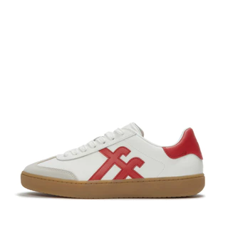 FITFLOP THE DASH T-TOE SNEAKERS รองเท้าผ้าใบผู้ชาย รุ่น A6D-D82 สี URBAN WHITE/RED