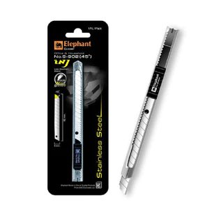 ELEPHANT มีดคัตเตอร์ รุ่น S-902 สีเงิน
