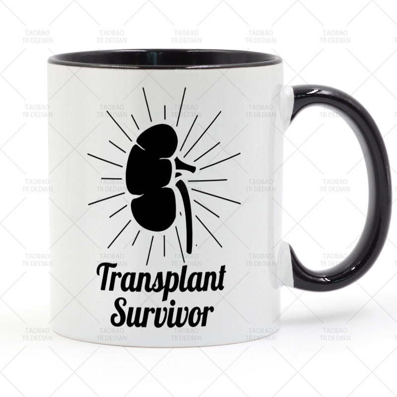 แก้วแปลกๆ ของขวัญวันเกิด Kidney Transplant Survivor Yaozi แก้วตลกถ้วยกาแฟเซรามิกแก้วดื่ม