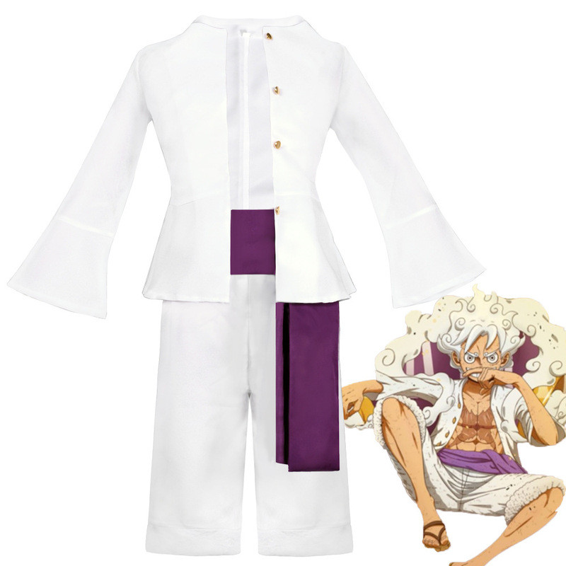 One Piece Cos Uniform Wano Country Awakening Luffy คอสเพลย์ Sun God Nika Five-speed Luffy Play
