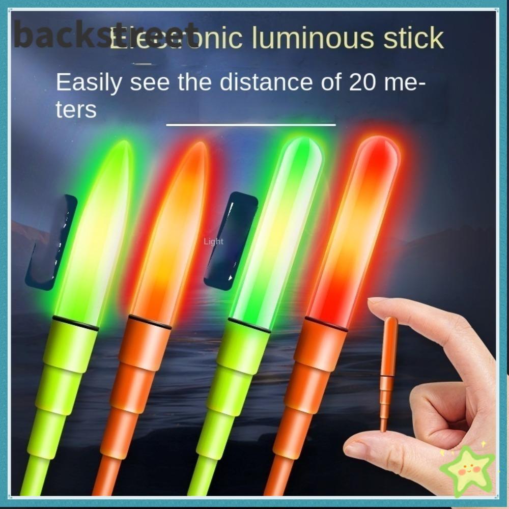 BACKSTAGEREETDV 1 ชิ้น LED Fishing Float Top, Luminous Super Bright Fishing Float Light, Induction N