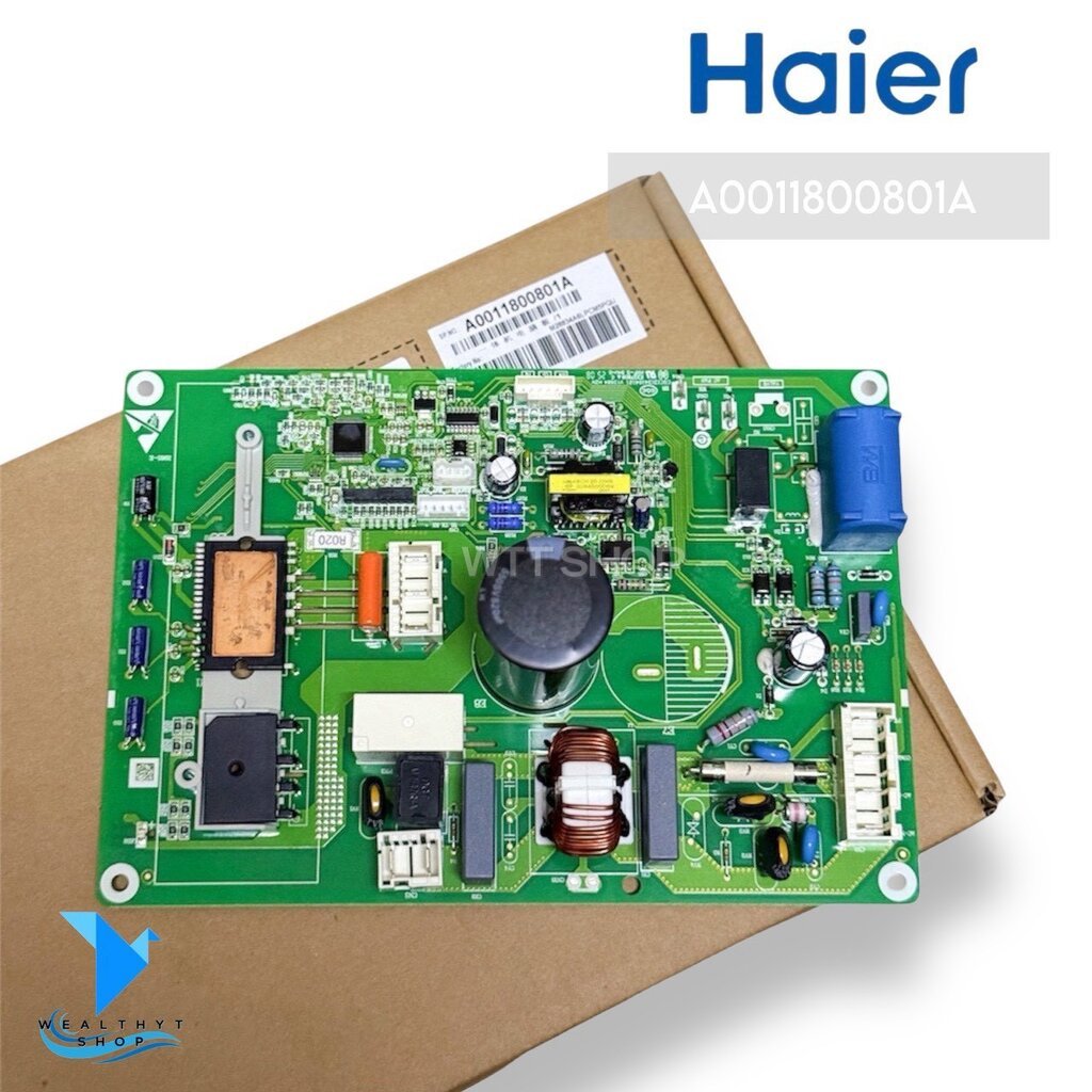 A0011800801A แผงวงจรแอร์ Haier แผงบอร์ดแอร์ไฮเออร์ บอร์ดคอยล์ร้อน อะไหล่แอร์ ของแท้ศูนย์