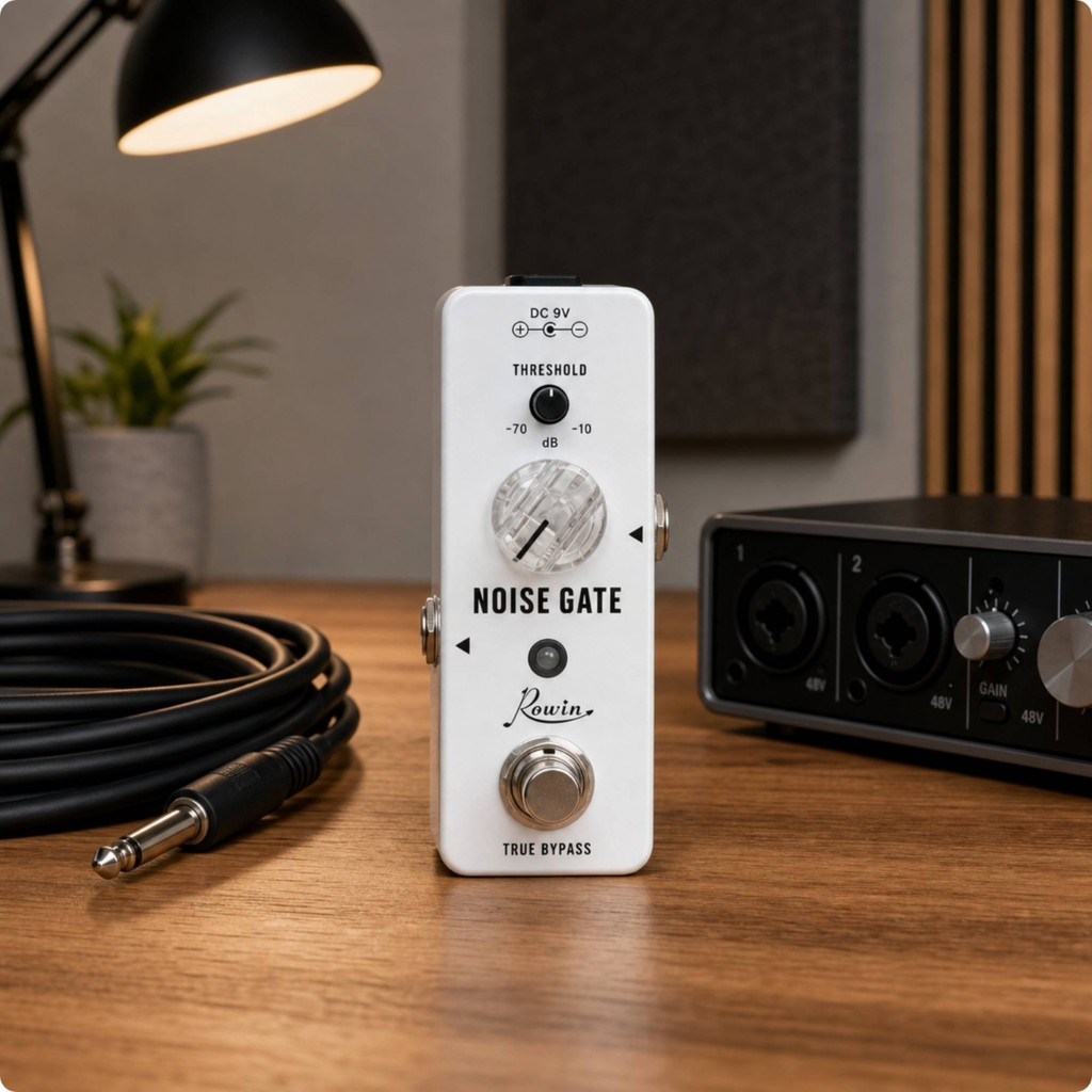 Noise Gate Pedal True Bypass Guitar Noise Gate Hard Soft Transparent Tone สําหรับนักกีตาร์, Pedalboa
