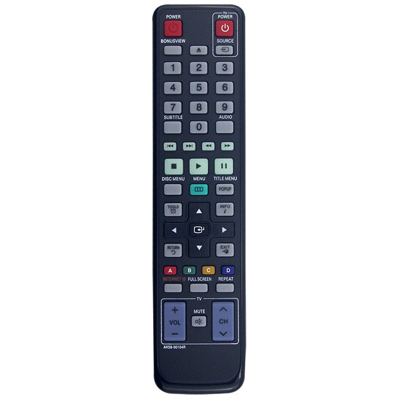 ใช้งานร่วมกับ Samsung TV BD-C5300 BD-D5490 BD-C5500C BD-D5700 BD-C6500 BD-C5900 รีโมทคอนโทรล AK59-00