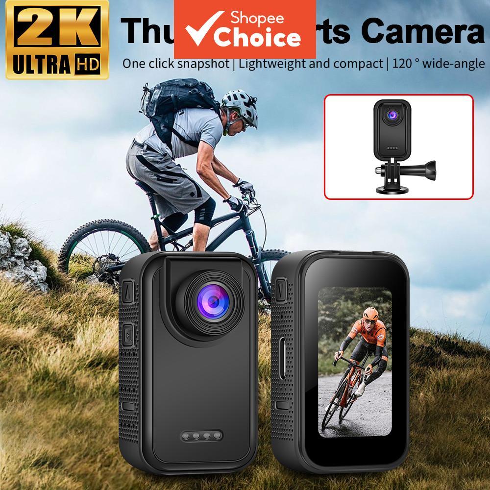 กล้องแอ็คชั่น 2K Pocket Sport Cam 1.47 นิ้ว 120 เครื่องบันทึกมุม Professional Photo แบบพกพา Sport Ki