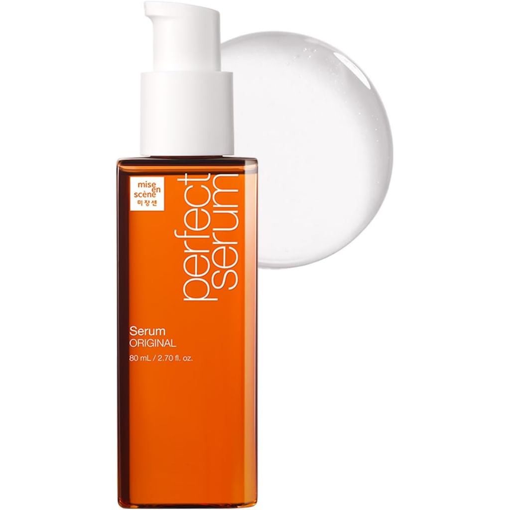 Mise En Scene Perfect Serum Original, Hair Oil for Frizzy & Dry Hair, Korean Hair Care, 80 ml.