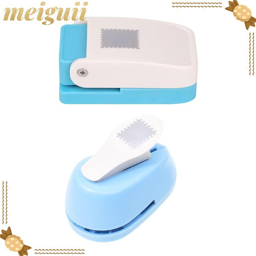 MEIGUII Stamp Border Punch, Embosser DIY Crafts Stamp ลายนูน| ทําด้วยมือแบบพกพาประณีตแสตมป์รูปร่างหม