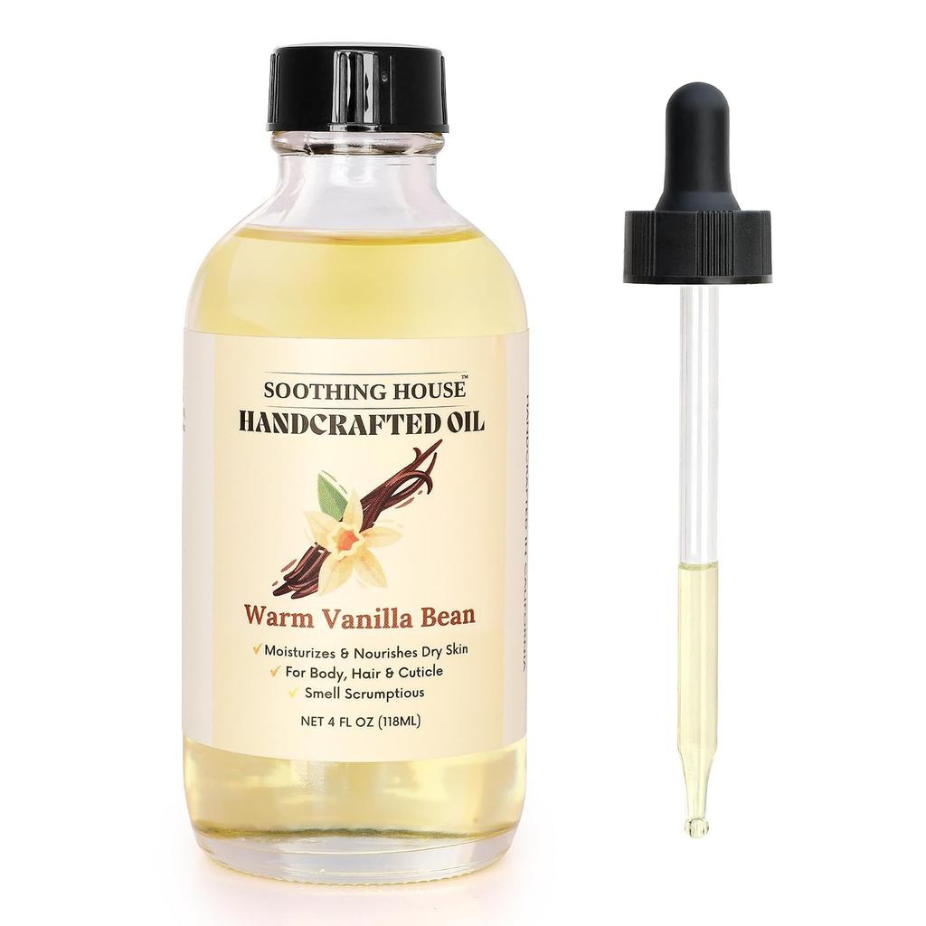 Warm Vanilla Bean Body Oil - น้ํามันบํารุงผิวกายให้ความชุ่มชื้นเพื่อผิวนุ่มเปล่งประกายด้วยน้ํามันอัล