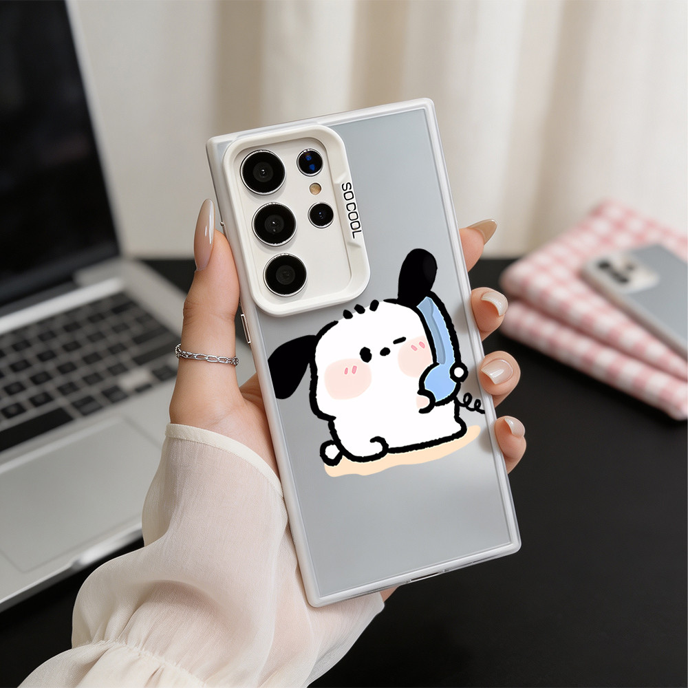 เคส IMD Calling Puppy Samsung น่ารักสําหรับ Samsung Galaxy A56 A17 A07 15 13