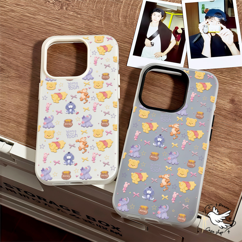 COD-ในไทย หมีน้อย ใหม่Candyสีทึบ สามารถวางการ์ดสําหรับ For IPhone 17 11 13 15 12 16 14 Pro Max เคส ขนมเยลลี่เรียบง่าย