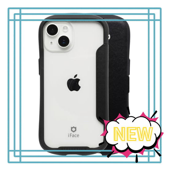 iFace Reflection iPhone 16 Case, Wallet-Style Clear Case (Pale Blue)