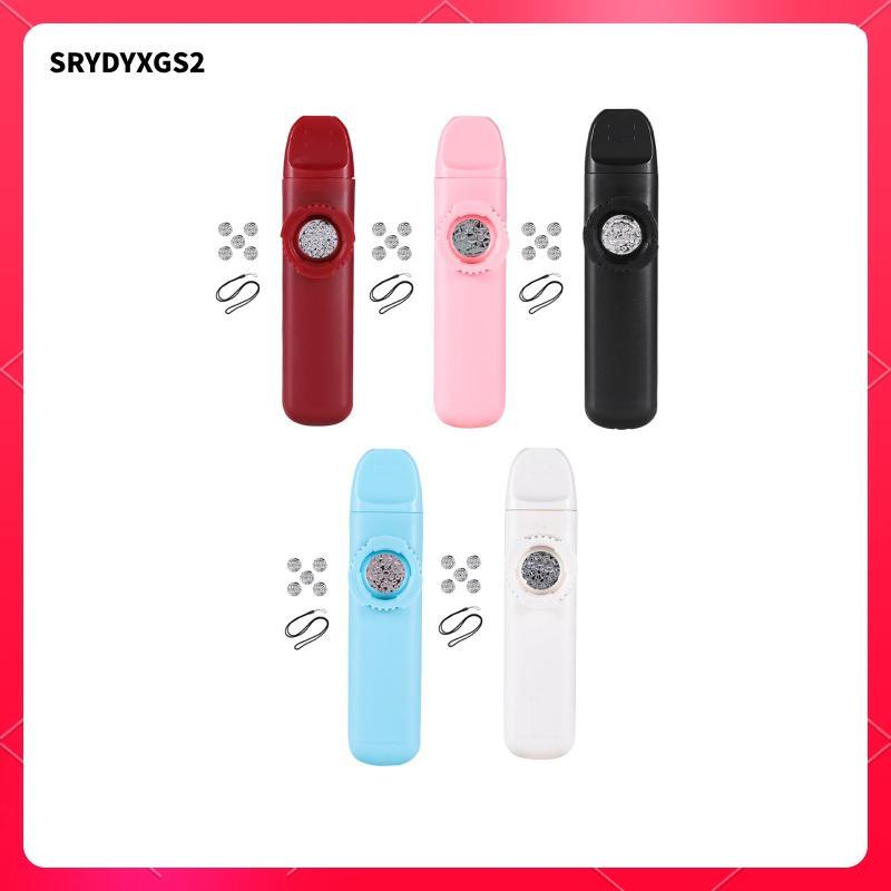 [Srydyxgs2] Professional Kazoo ปรับเสียงลมเครื่องดนตรีขลุ่ยของเล่นเริ่มต้นเรซิ่นแบบพกพาพร้อมสายคล้อง