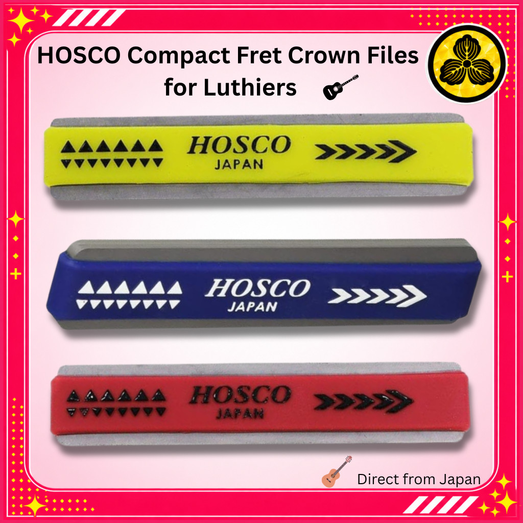 HOSCO Compact Fret Crown Files for Luthiers