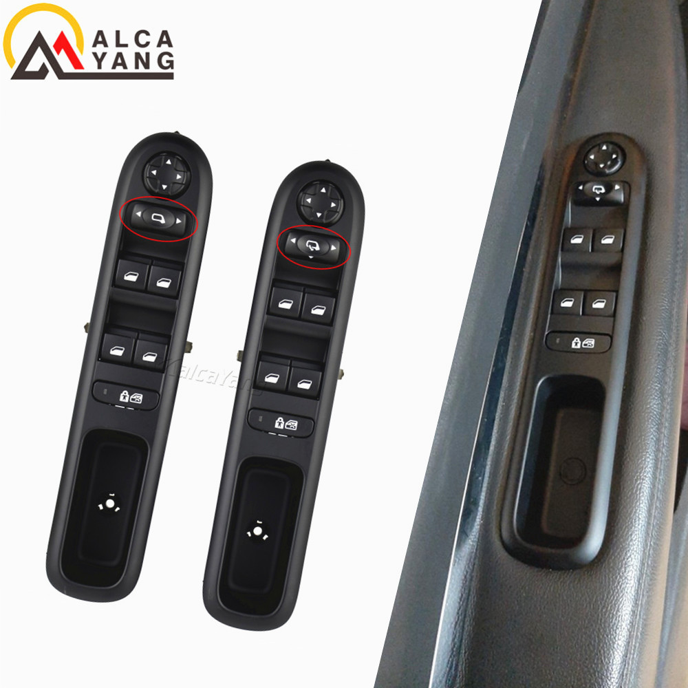 สวิตช์กระจก Master Power สําหรับ Peugeot 3008 5008 Hatchback Wagon สวิตช์ยกประตูด้านหน้าซ้าย 9665062