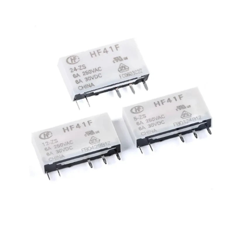 10PCS รีเลย์ใหม่ HF41F 24-ZS HF41F 6-ZS HF41F 48-ZS HF41F 60-ZS HF41F-60-ZS HF41F 6V ZS HF41F-48-ZSG