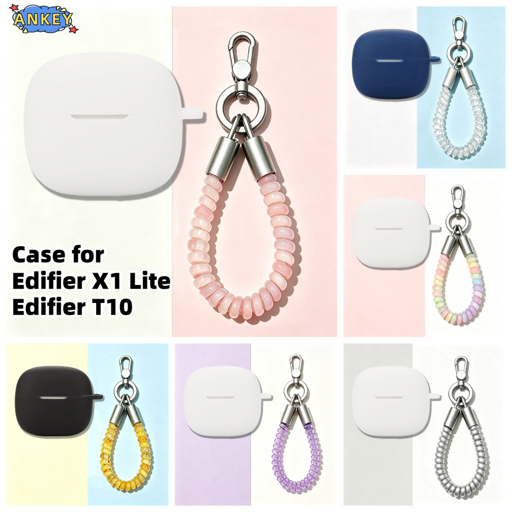 Compatible with Edifier X1 Lite Bluetooth Earphones Silicone Protective Case Edifier T10 Case with C