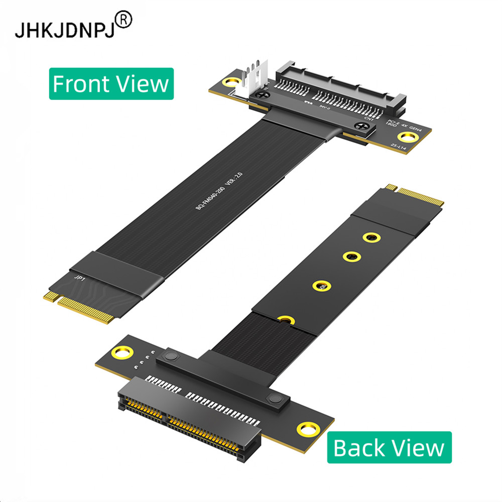 M.2 Key M 4.0 ถึง PCI-e 4.0 4X การ์ดอะแดปเตอร์ 180 องศา, Nvme 4.0 ถึง PCI-e PCI-Express 4X Extension