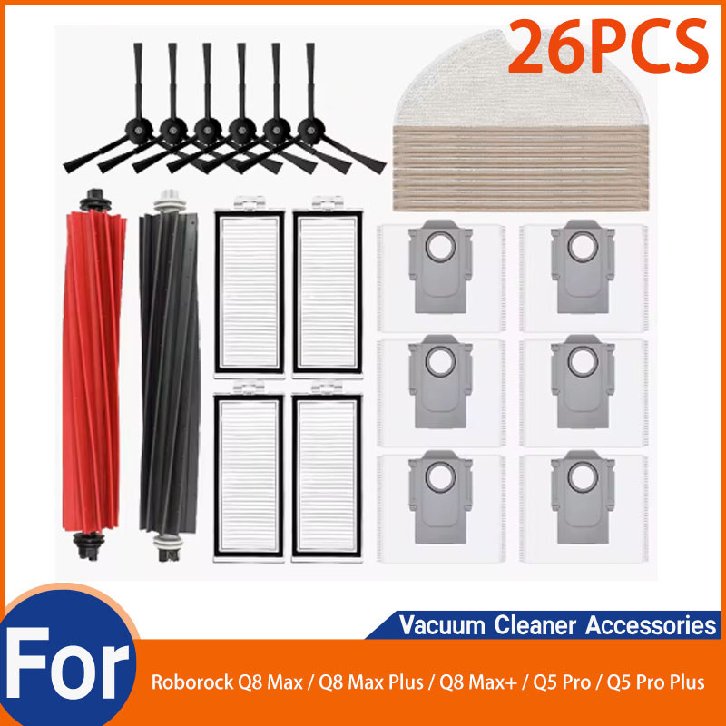 สําหรับ Roborock Q8 Max / Q8 Max Plus / Q8 Max+ / Q5 Pro / Q5 Pro Plus อะไหล่อุปกรณ์เสริม (ชิ้นส่วนแ