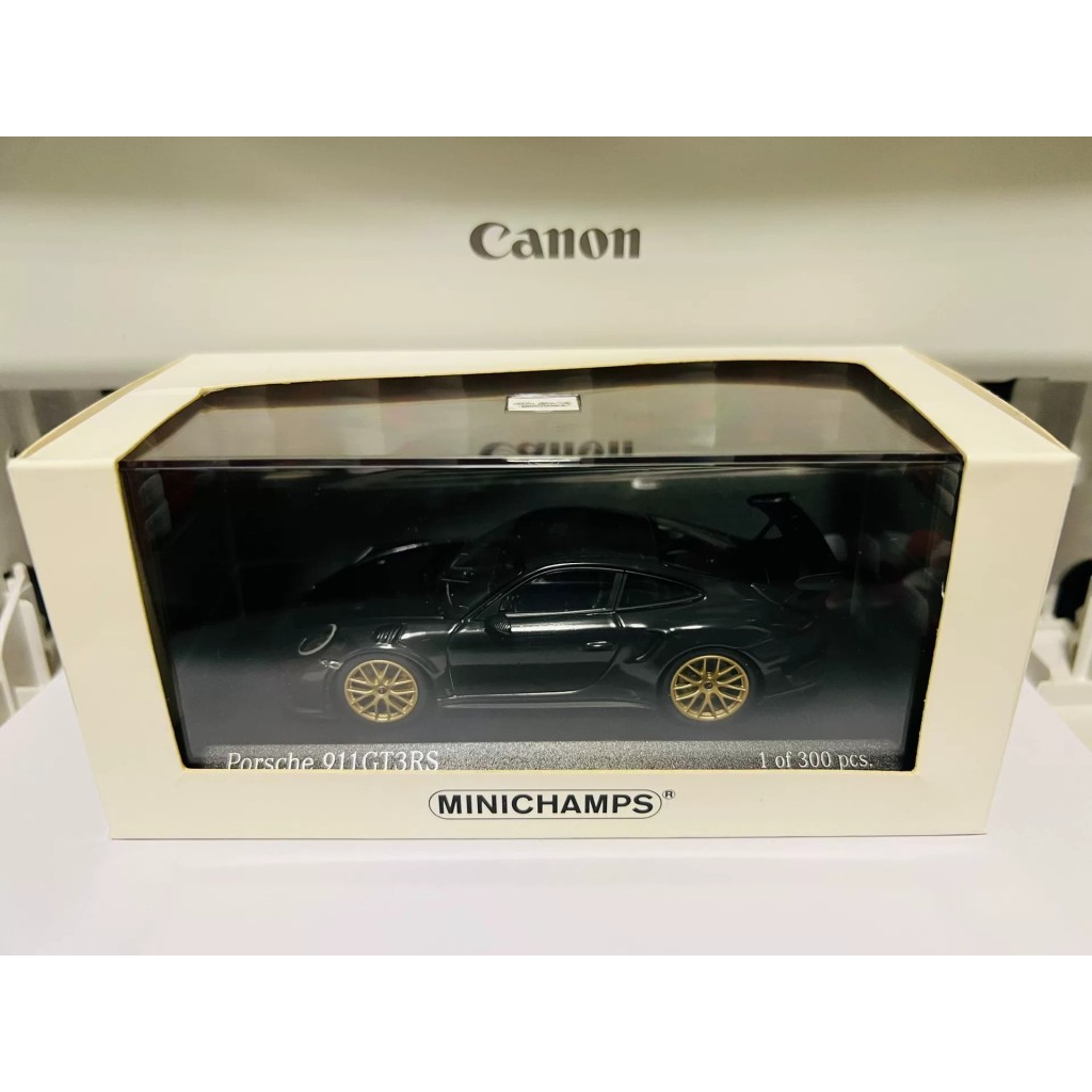 [พร้อมสต็อก] มินิตัดปอร์เช่ 911 gt3อาร์เอส GT3 อาร์เอส 991 991.2 1/43 โรงงานสีดําควบคุมสินค้าไร้ที่ต