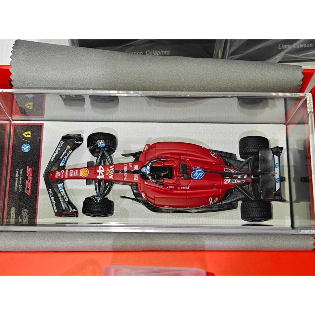 Hamilton First Edition F1 รถแข่งรุ่น Ferrari Fleet SF23 Ferno Test Car Racing F12025 Racing Season H