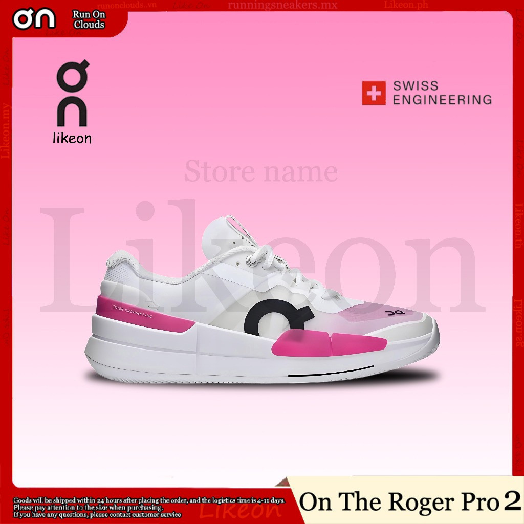 รองเท้าเทนนิส Roger Pro 2 ออกแบบมาสําหรับนักกีฬาพร้อมระบบดูดซับแรงกระแทกและฟังก์ชั่นระบายอากาศ รุ่น 