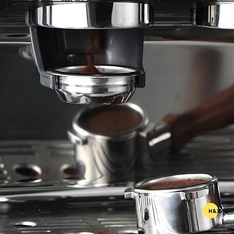 H&X 51/54/58MM สแตนเลส Bottomless Coffee Portafilter ตะกร้าสําหรับเครื่องเอสเปรสโซ