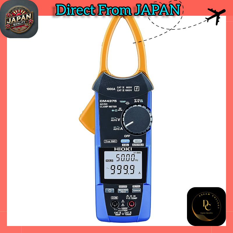 HIOKI (Hioki E.E. Corporation) AC/DC Clamp Meter (AC/DC 1000 A) CM4375