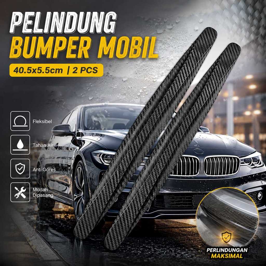 WRX Car Bumper Guard Protector สติกเกอร์กาว 40.5x5.5 ซม. 2 ชิ้น - BW45