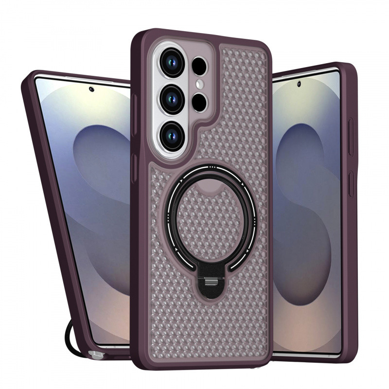 SAMSUNG 360° หมุนแหวนวงเล็บกระจายความร้อนแม่เหล็กสําหรับSamsung Galaxy S26 FE S26 Ultra S26 Plus S25