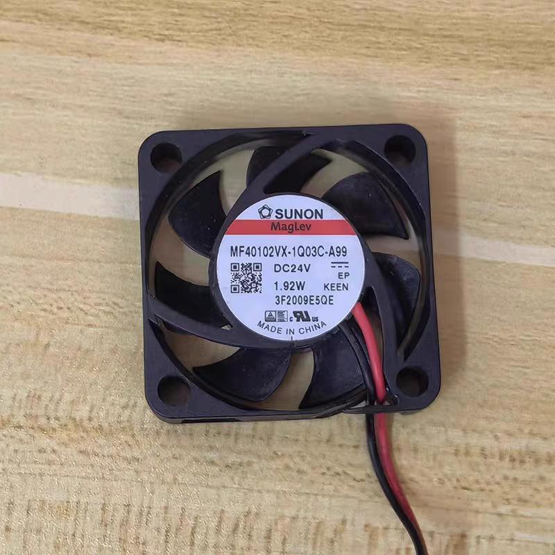 Jianzhun MF40102VX-1Q03C-A99 24V 1.92W 4010 4 ซม.พัดลมระบายความร้อนปริมาณอากาศสูง