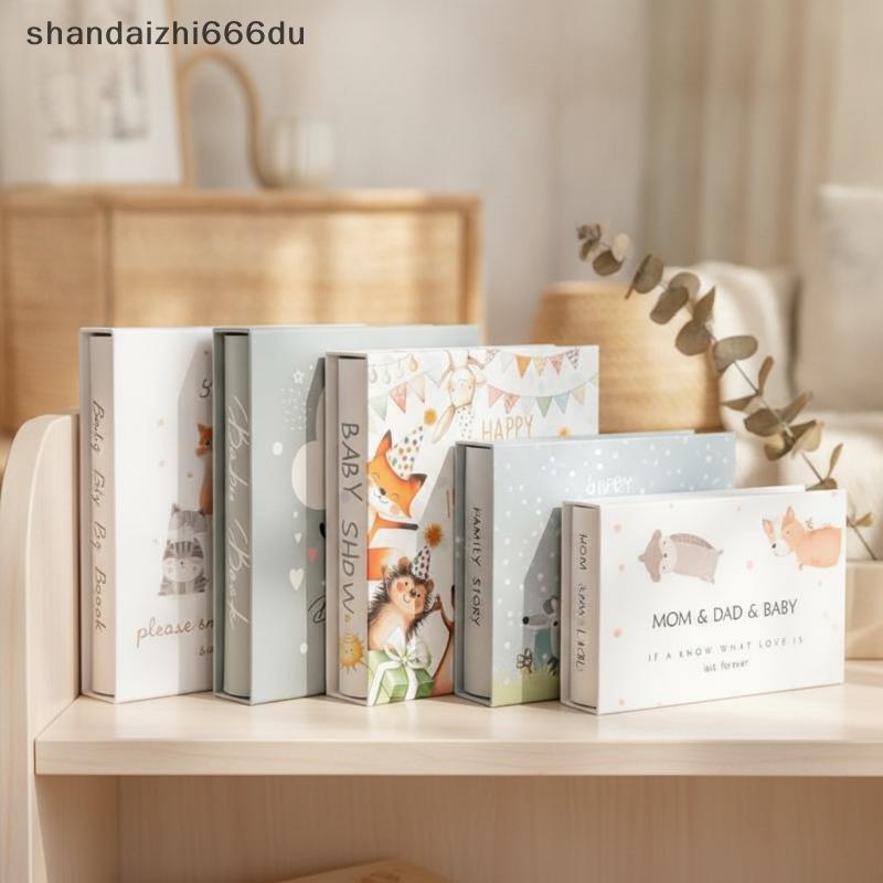 Shandaizhi666du 6 นิ้วลามิเนตใส่อัลบั้มรูป 200 ตําแหน่งใบความจุขนาดใหญ่สําหรับคอลเลกชันภาพงานเลี้ยงว