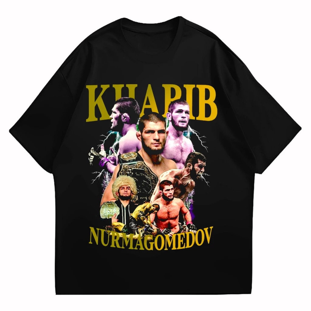 UFC Khaib Nurmagomedov Vintage T-Shirt เสื้อยืดผู้ชายและผู้หญิงหลากหลายสี | ไม่จํากัดเพศ
