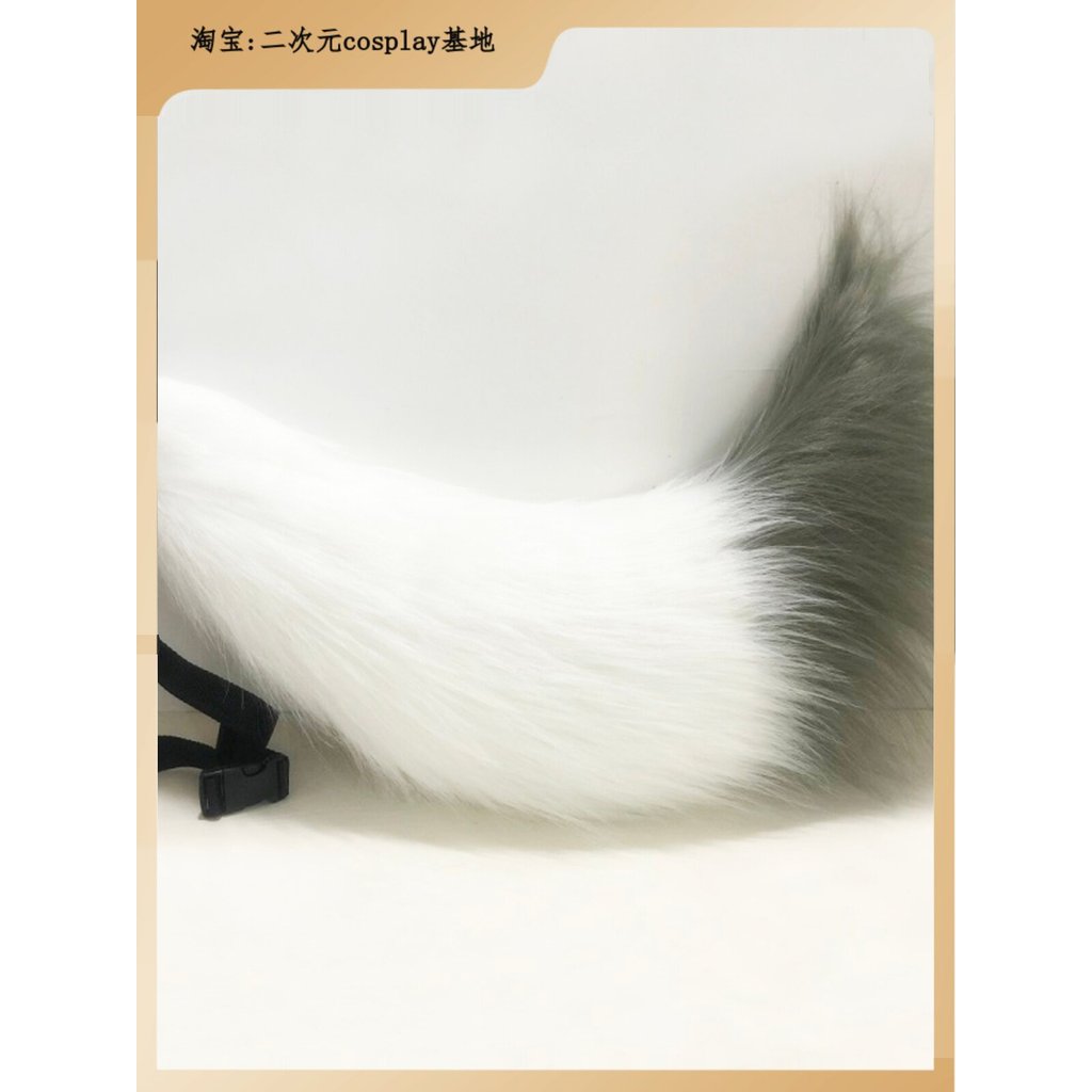 อุปกรณ์ความงามรูปหัวใจรูปหัวใจ fox fox nipples fox fox Engineering Anti-made tail fox Tail สีขาวเป่า