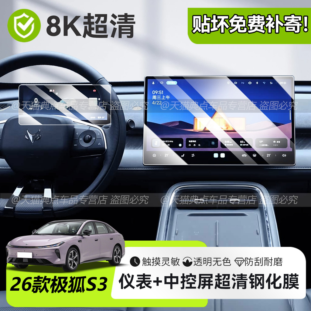 เหมาะสําหรับ 26 Extreme Fox Beta S3 นําทางหน้าจอเครื่องมือ Central Control ฟิล์มหน้าจอฟิล์มนิรภัยอุป