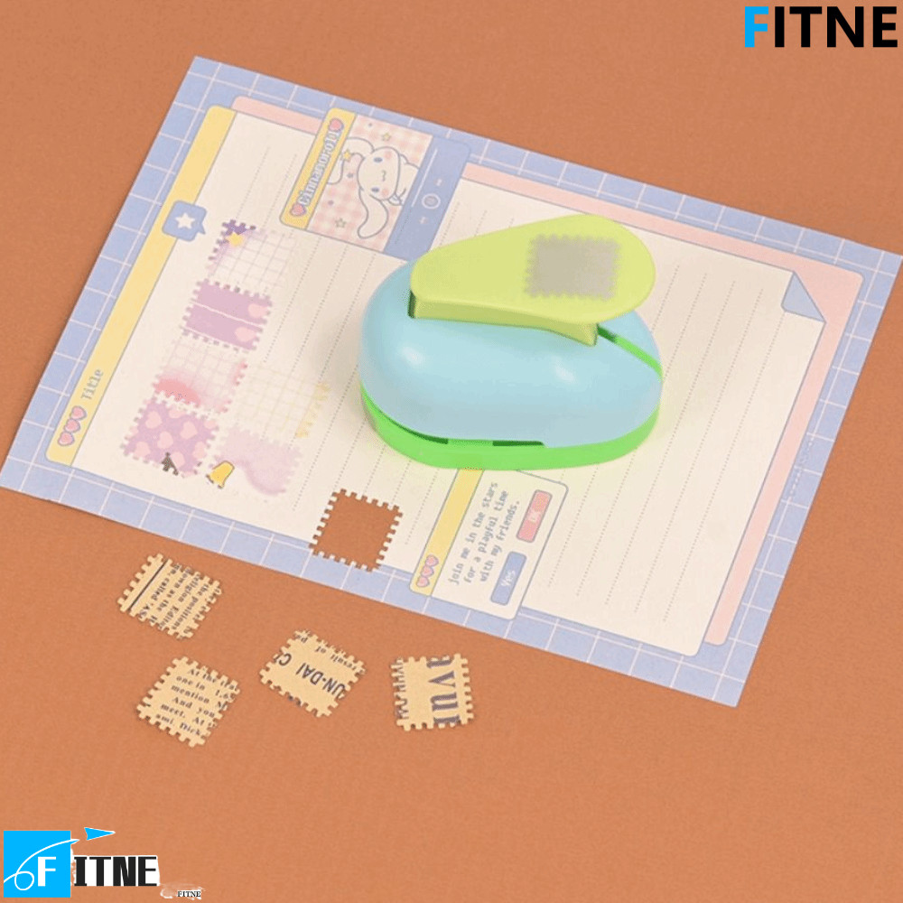 FITNE Punch Border Stamp, Hole Puncher Stamp Shape ลายนูน|อุปกรณ์การเรียน Punches Maker ตัดหัตถกรรมต