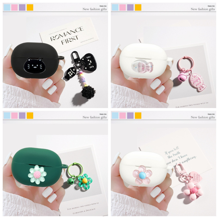 ดอกไม้/การ์ตูนสําหรับRealme Buds Air5 Pro/Air 6 Pro/Buds Q2S/Q2/Air2 Neo/Buds Air 3s/Air3 Neoซิลิโคน