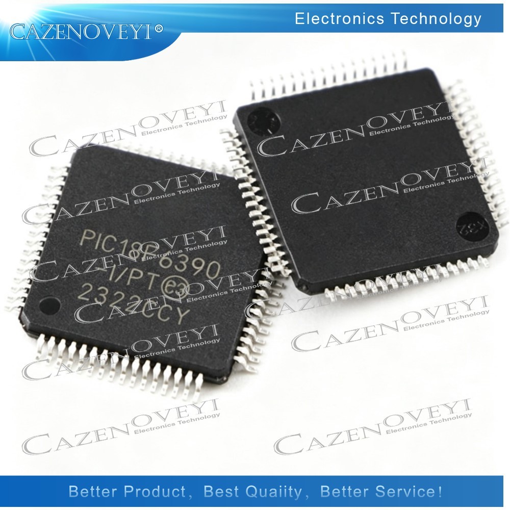5 ชิ้น PIC18F6390-I-PT TQFP-64