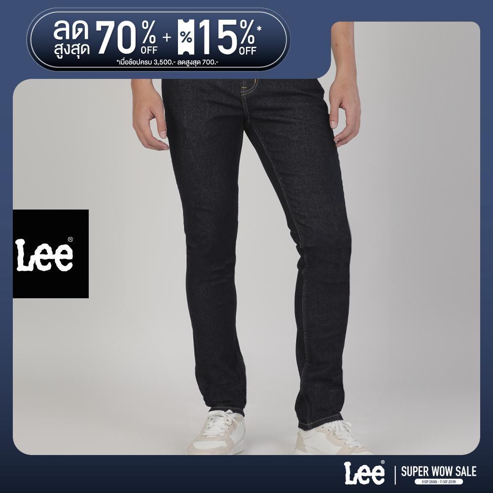 LEE กางเกงยีนส์ผู้ชาย เอวต่ำ ทรงเข้ารูป รุ่น LE S126MRAMF02 สียีนส์เข้ม